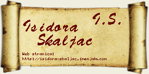Isidora Škaljac vizit kartica